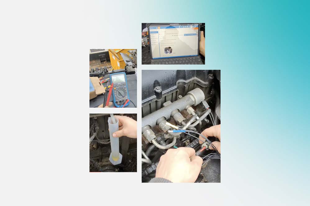 Car Mechanic Using a Computer Laptop To Diagnosing and Checking Up on ... Troubleshooting a