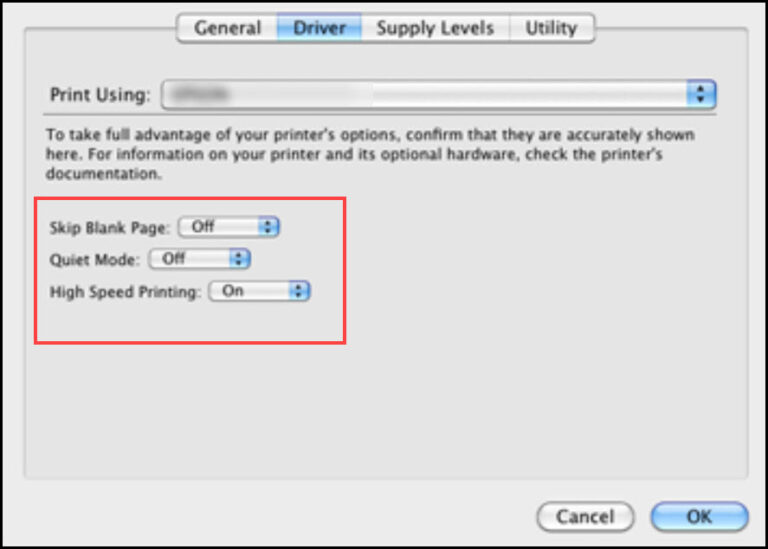 Troubleshooting a printer that is printing blank pages